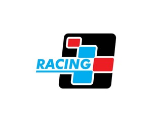 Fototapeta premium racing flag illustration vector