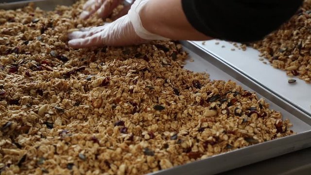 granola cooling process