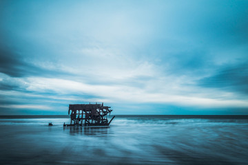 Shipwreck on Beach