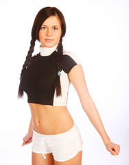 Fototapeta premium woman doing fitness