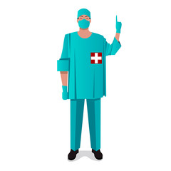 medical doctor illustration 