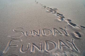 Sunday Funday Written in the Sand