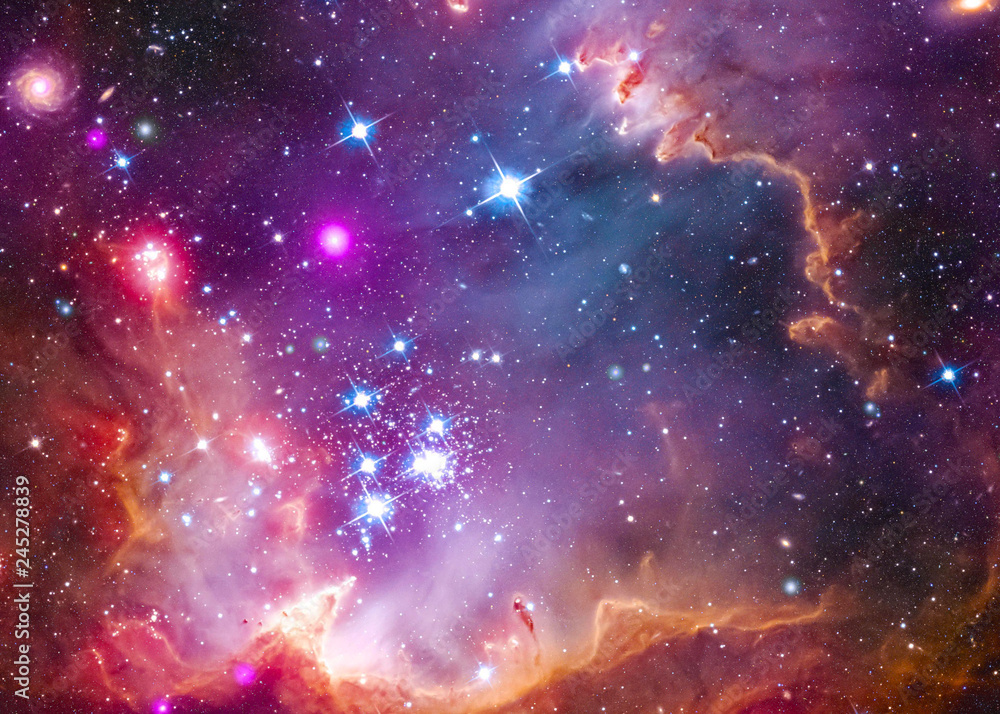 Wall mural distant planet - elements of this image furnished by nasa