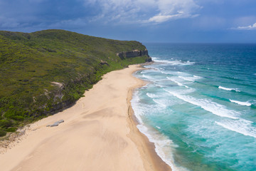 Dudley Beach - Newcastle Australia - Aerial view. Located just south of Newcastle city, NSW second largest city