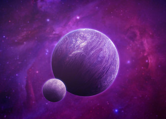 Distant Planet - Elements of this Image Furnished by NASA