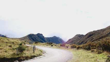 Road between mountain