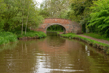 Danson´s Farm bridge No 30 over the Llangollen Canal in Shropshire, UK