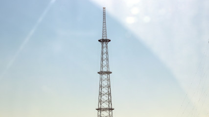 Obraz premium Telegraph wires are connected.