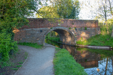 Gledrid bridge No 19W over the Llangollen Canal near Weston Rhyn in Shropshire, UK