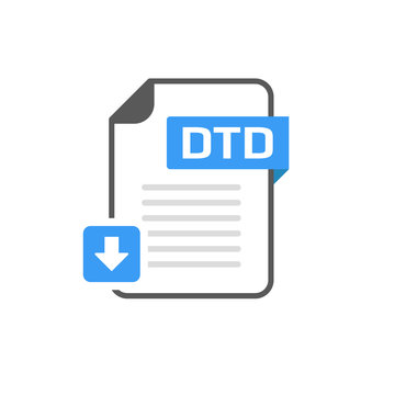 Download DTD file format, extension icon