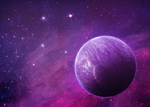 Alien World - Elements of this Image Furnished by NASA