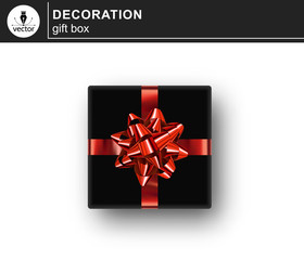 Gifts box. Isolated realistic gift on white background. - Vector