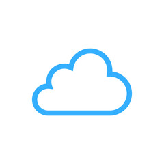 cloud icon outline vector