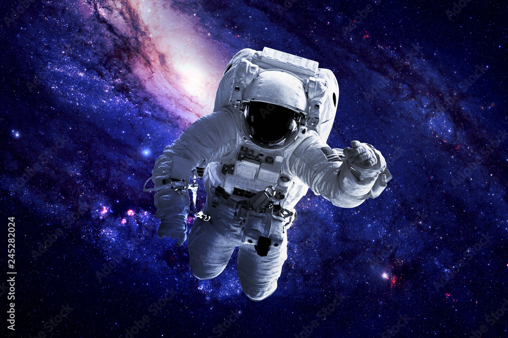 Wall mural astronaut in space - elements of this image furnished by nasa