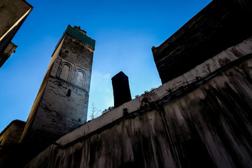 View of Medina in fes morocco, photo as background