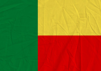 Benin grunge flag