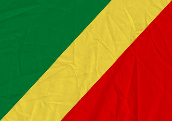 Congo grunge flag