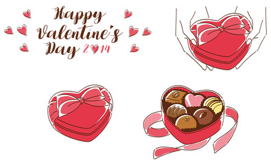 Valentine's chocolate heart - 245286480