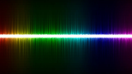Beautiful audio waves. Abstract horizontal sound wave line equalizer background. Music wave lines