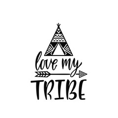 Inspirational vector lettering phrase: Love my trive. 