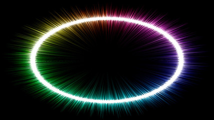 Abstract colorful explosion