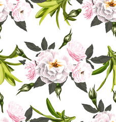 rose seamless pattern2