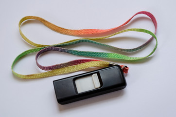 Black And White USB Storage Device