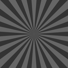 Sunlight abstract background. Grey and dark grey color burst background. Vector illustration. Sun beam