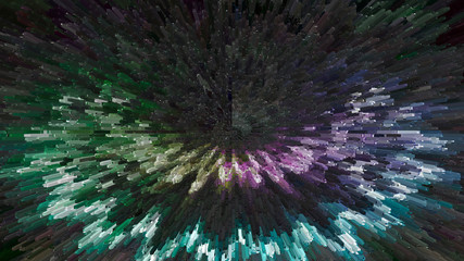 Fototapeta premium Abstract energy explosion backdrop. Colorful background
