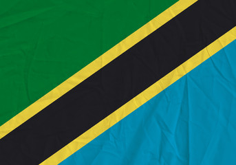 Tanzania grunge flag