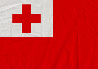 Tonga grunge flag