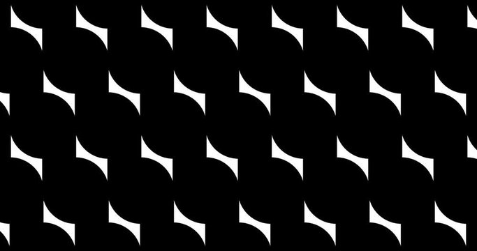Animation of geometric pattern, ornament design. 