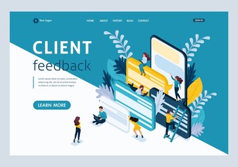 Isometric Landing Page for Business Solutions