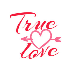 True Love Valentines SVG Vector Design