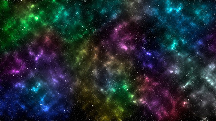 Universe wallpaper. Abstract colorful constellation background. Art space texture. 