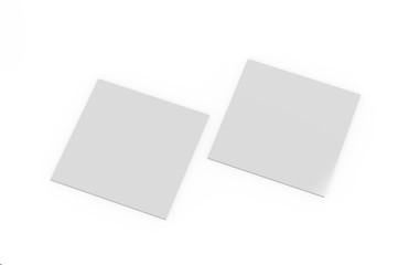 Blank white mock up template for business card, invitation car, greeting card, flyer and brochure, stack of papers on white background, 3d illustration