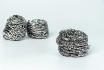 Steelwool isolated on white background