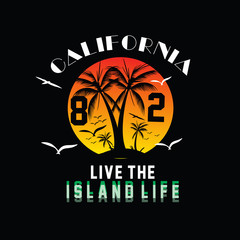 california summer for t shirt print and other use - 245297653