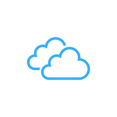 clouds, weather symbol vector