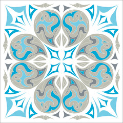 decorative abstract tiled eastern mediterranian scarf pattern
