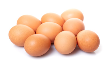 chicken eggs closeup