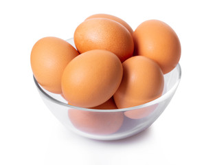 chicken eggs in bowl