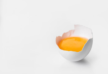 broken chicken egg