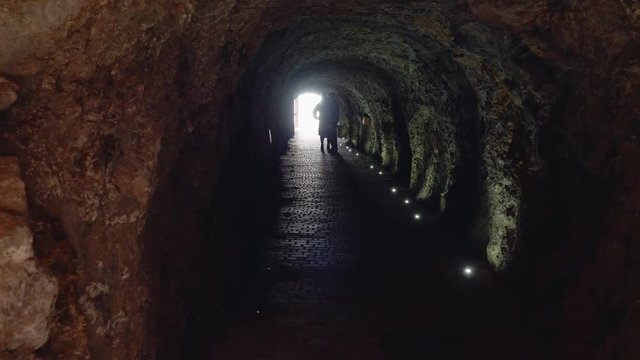 Tonnel leading to Proval lake in Pyatigorsk.