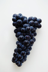 grapes isolated on white background