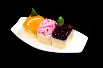 Sweet Cake on white dish