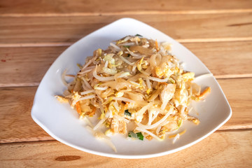 Phat Thai Food. Traditional Thailand noodle dish, known as 