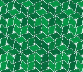 Obraz premium Geometric seamless pattern from smooth lines, Three-dimensional Pattern, bright vector abstract background. Infinitely repeating stylish modern texture consisting of smooth lines with ornamental textu
