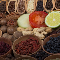 various spices background