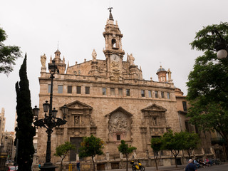 Fototapeta na wymiar very nice palaces in Valencia city, Spain